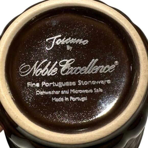 Noble Excellence Toscano Brown Coffee Tea Latte Mugs-Set of 6 - Picture 6 of 6